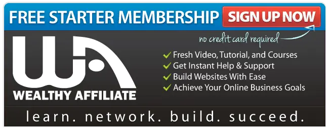 Wealthy Affiliate Starter Free Sign Up