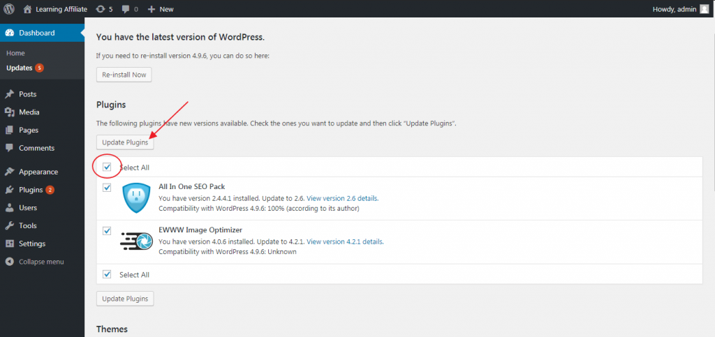 Update WordPress Plugins