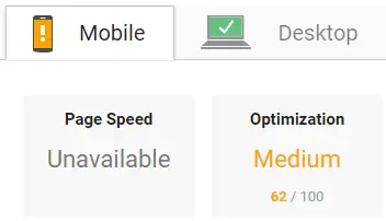 SumoMe Speed Score