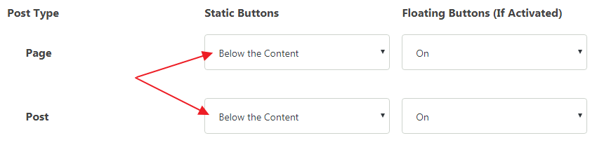 Social Warfare buttons below the content