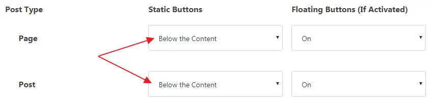 Social Warfare buttons below the content
