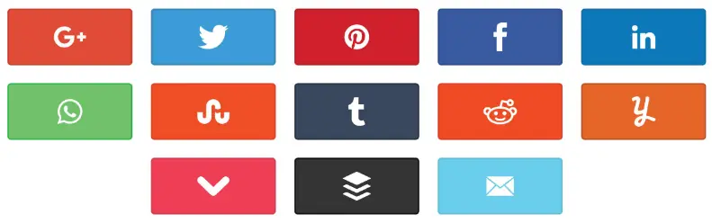 Social Warfare Sharing Icons