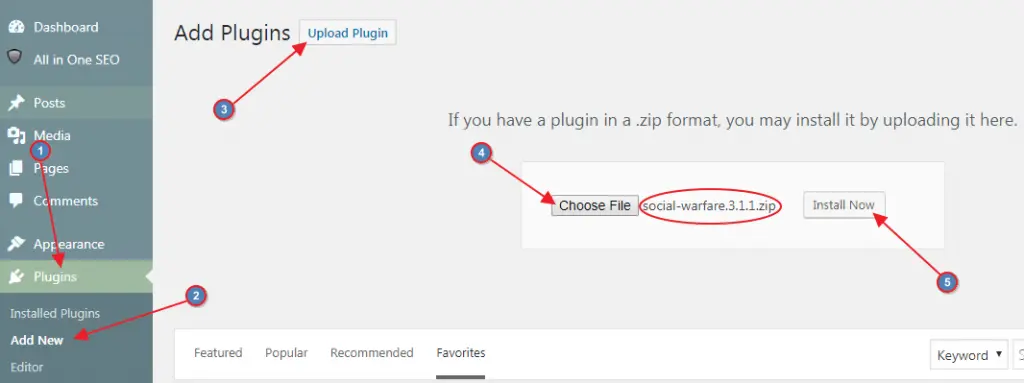 Upload and Install New WordPress Plugin