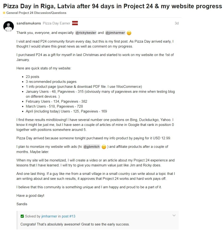 Project 24 Success Story 2