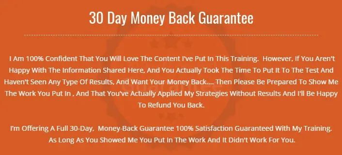 Passion Blog Pro Money-Back Guarantee