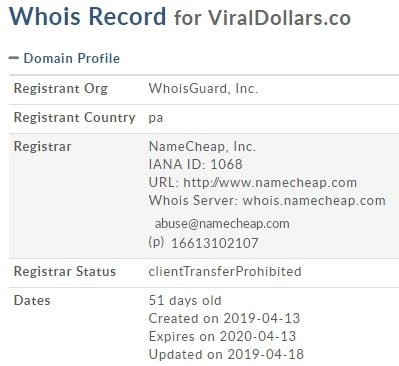 Viral Dollars Domain Name