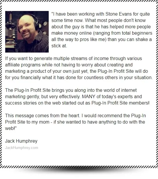 Plug In Profit Site Testimonial 4