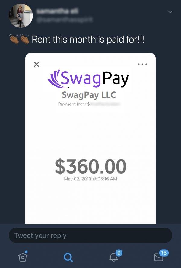 SwagPay Fake Payment Proof 3
