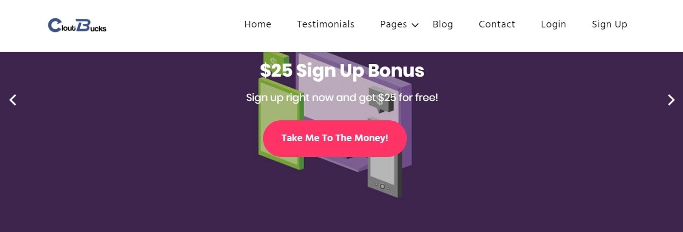 CloutBucks $25 Signup Bonus