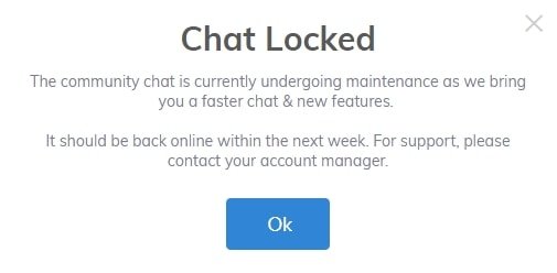 CloutShare Fake Chat Is Down