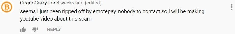 EmotePay Negative Comment 2