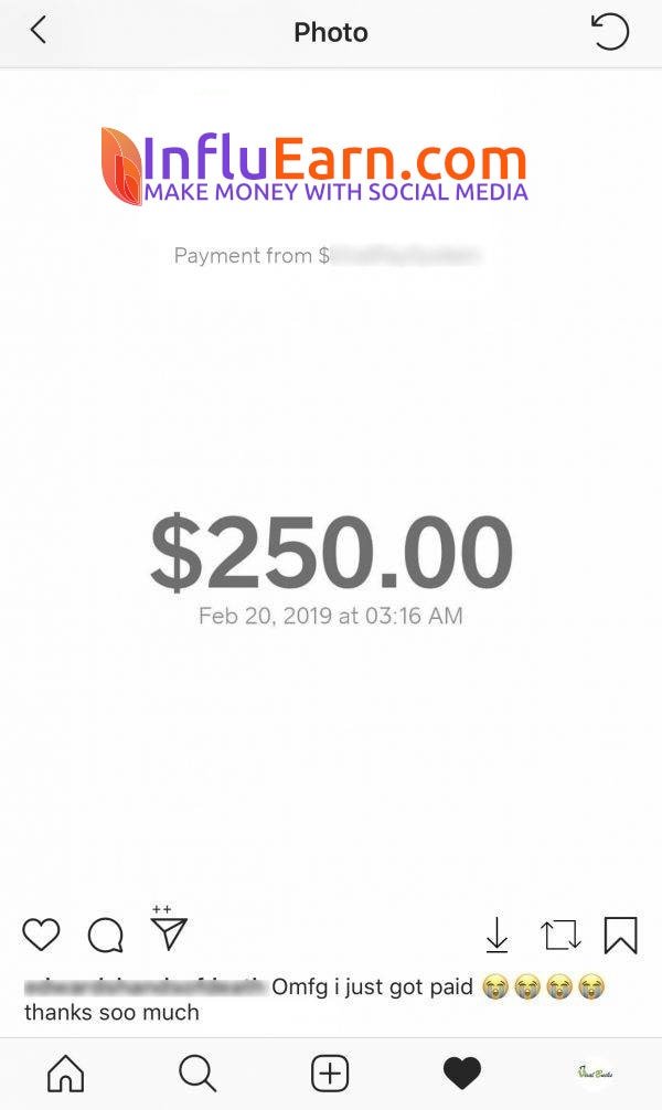 InfluEarn Fake Payment Proof 4