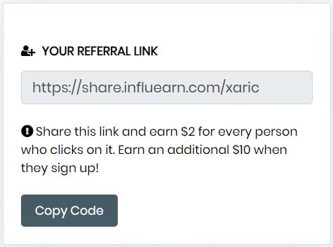 InfluEarn Referral Link