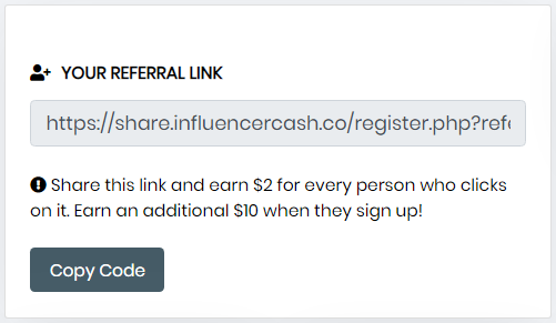 InfluencerCash Referral Link