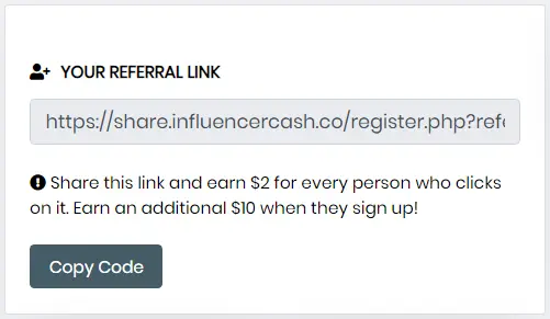 InfluencerCash Referral Link