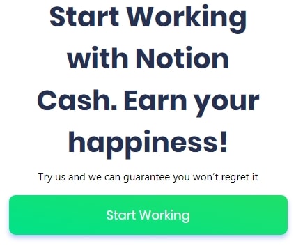 Notion Cash Earn Your Happiness