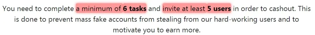 Notion Cash Payout Requirements