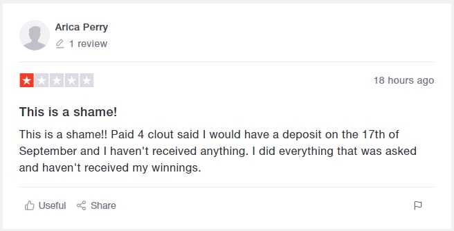 Paid 4 Clout Real TrustPilot Testimonial 1