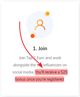 Tap2Earn $25 Bonus