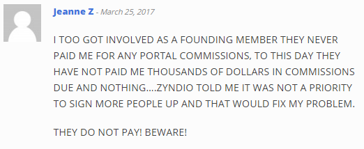 ZynTravel - Zyndio Negative Testimonial 6