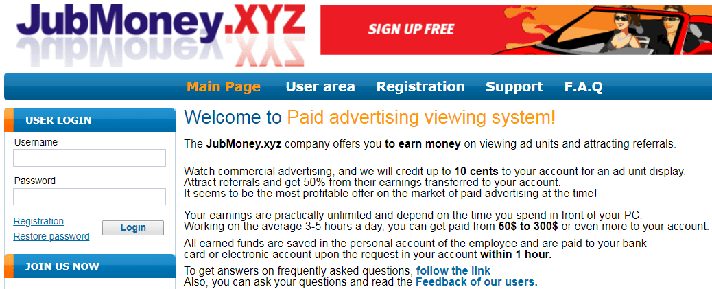 JubMoney.xyz Identical Scam