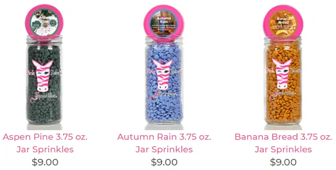 Pink Zebra Candle Sprinkles