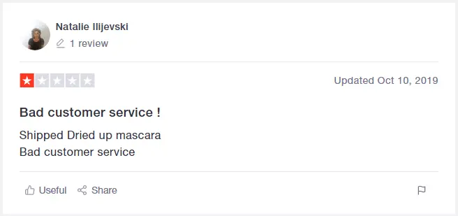 Acti-Labs Trustpilot Complaint 1
