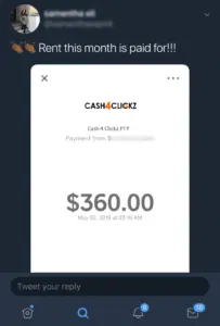 Cash4Clickz.com Fake Payment Proof 1