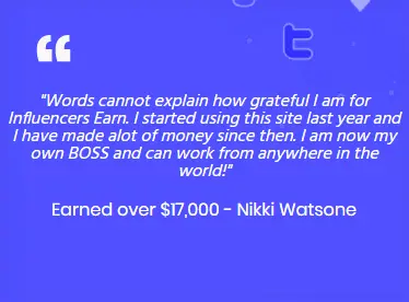 InfluencersEarn.com Fake Testimonial 3