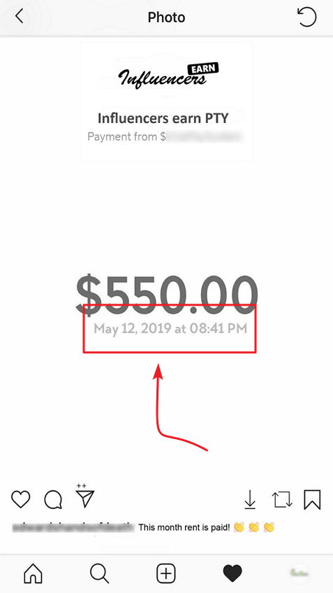 InfluencersEarn.com Payment Proof 2