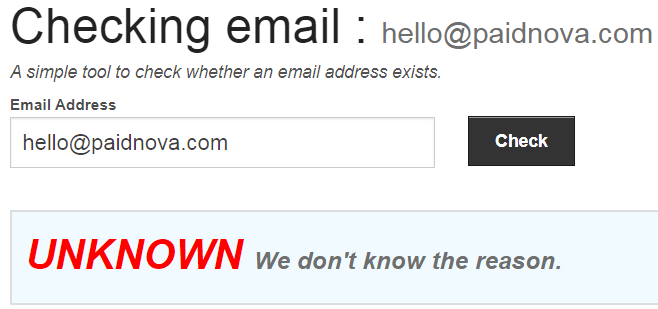 PaidNova.com Fake Email Address