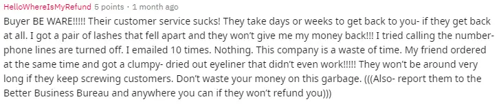 Tori Belle Cosmetics MLM Reddit Complaint 1