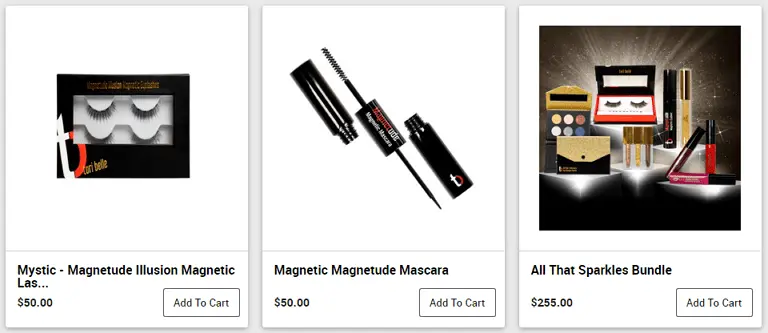 Tori Belle Cosmetics Products and Prices