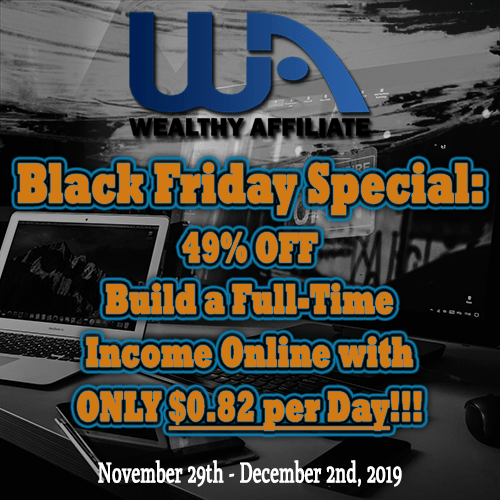 Wealthy Affiliate Black Friday Deal Featured Image