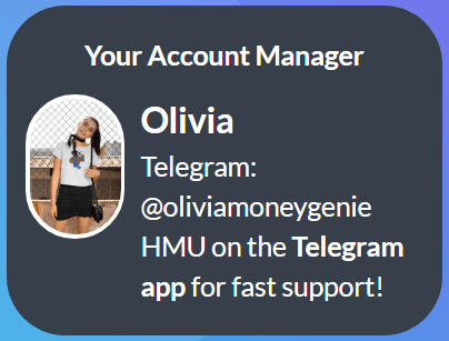 MoneyGenie.co Account Manager Olivia