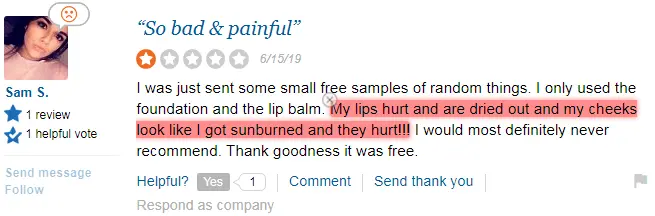 SeneGence SiteJabber Complaint 2