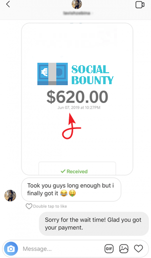 SocialBounty.co Fake Payment Proof 2