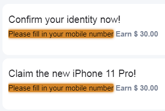 Use2Earn.co Fill in Your Mobile Number