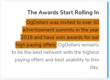 OgDollars.com Unrealistic Claim 3