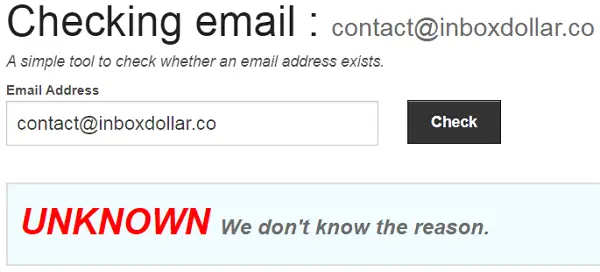 InboxDollar.co Fake Email Address