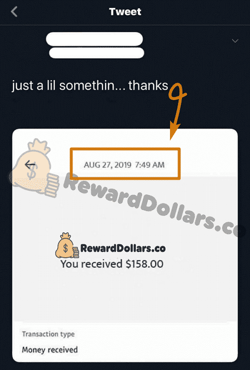 RewardDollars.co Fake Payment Proof 1