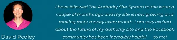 The Authority Site System Testimonial 2