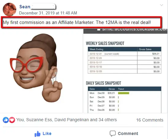 12 Minute Affiliate Success Story 6