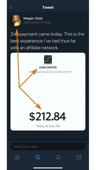 CashCrates.co Fake Payment Proof