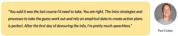 The Affiliate Lab Testimonial 1