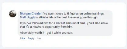 The Affiliate Lab Testimonial 3