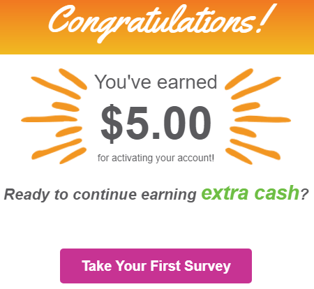Daily Rewards Earned $5 Bonus For Activating Account