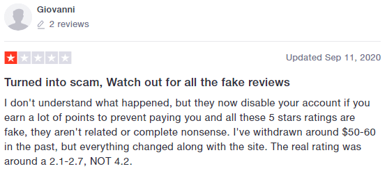 Opinion Outpost Trustpilot Fake Reviews Complaint 2