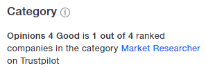 Opinions 4 Good #1 Market Researcher Platform on Trustpilot