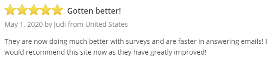 Opinions 4 Good SurveyPolice Positive Testimonial 1